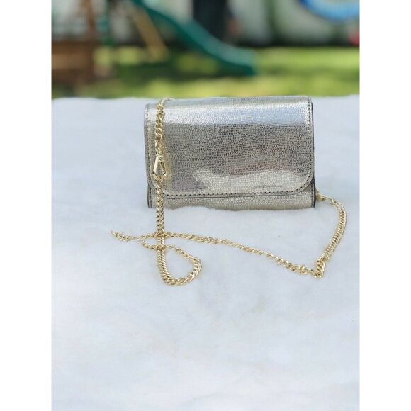 Gold Small Bag Wallet Wristlet Women Girl Bag - Picture 1 of 5